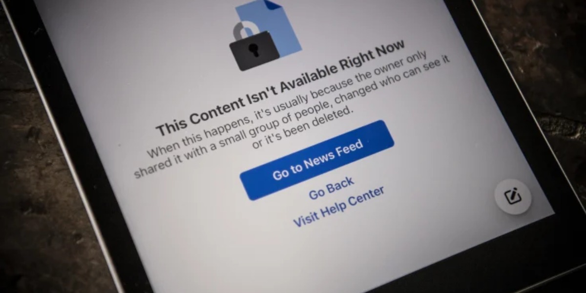 This Content Isn't Available Right Now